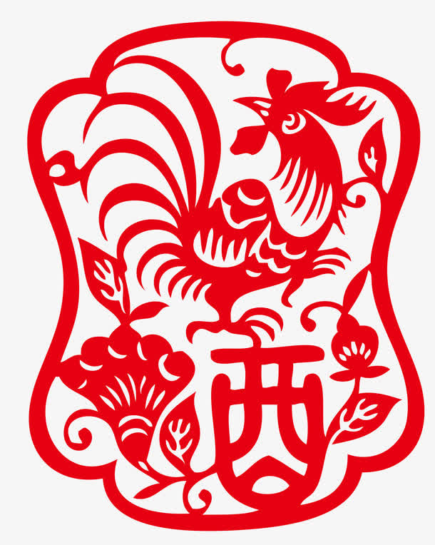 2017鸡年矢量元素免抠