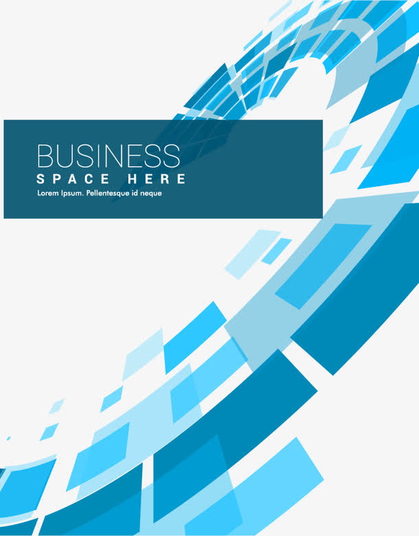 科技感蓝白色矢量设计素材免抠