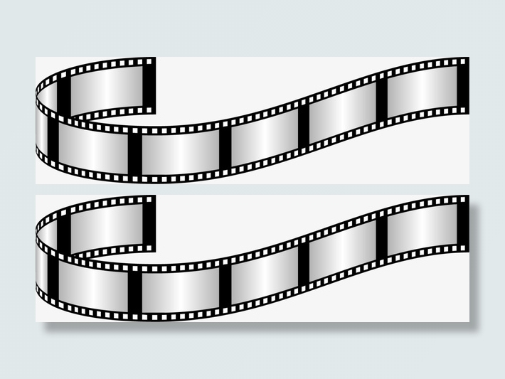 银色闪耀电影胶卷免抠