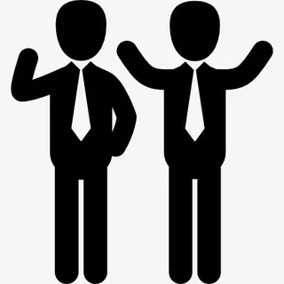 商人挥舞着图标免抠