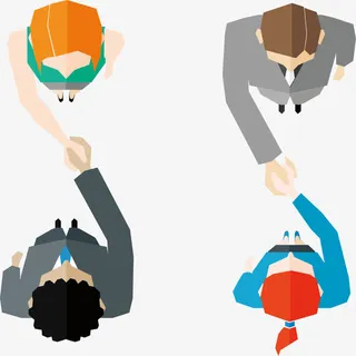 商务握手元素免抠