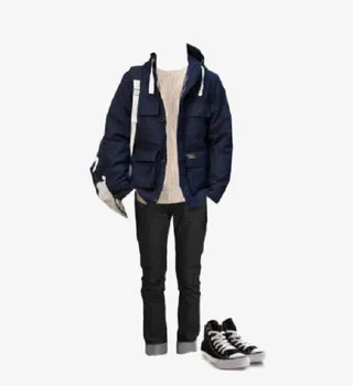 秋冬男装搭配免抠