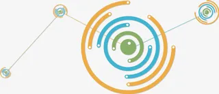 圆环艺术背景图