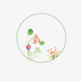 古风清新圆圈免抠