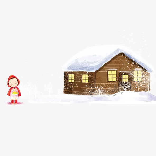 冬天的雪景免抠