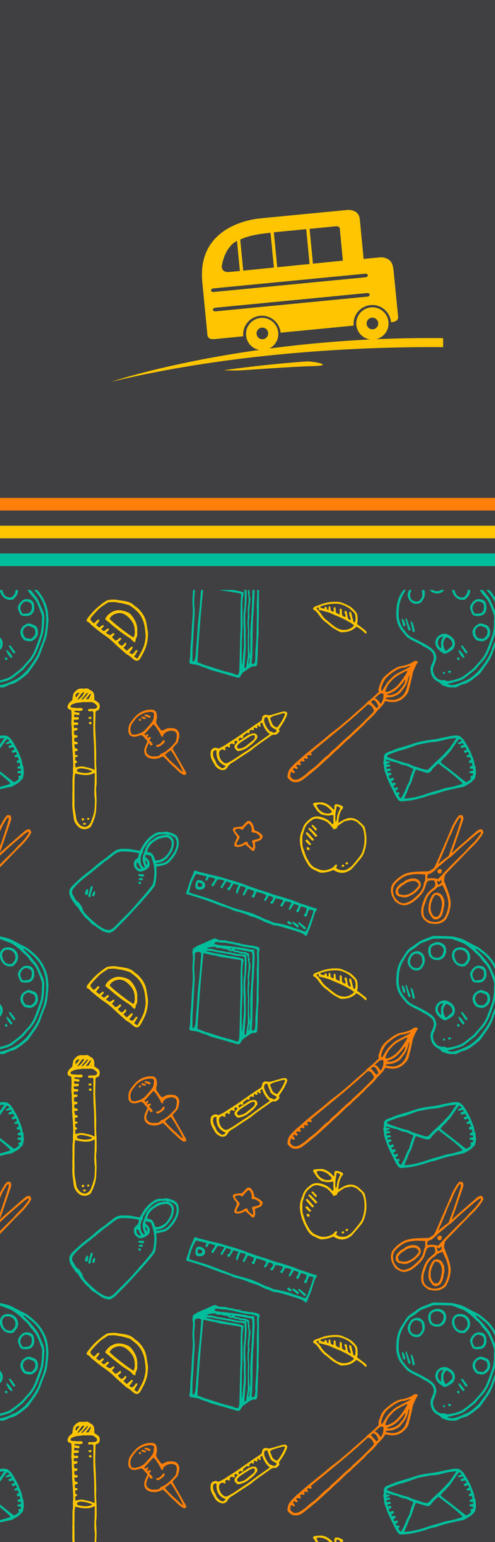 时尚简约校园展架背景素材高清