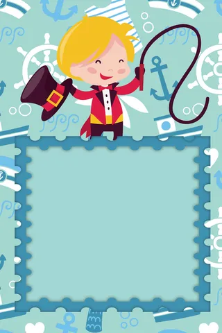 卡通手绘魔术表演高清