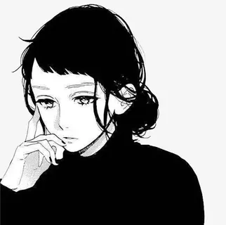 沉思的美女免抠