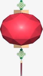 手绘红色灯笼免抠