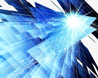 时尚科技蓝色背景矢量免抠