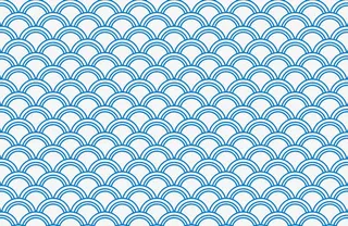 蓝色鱼鳞底纹免抠