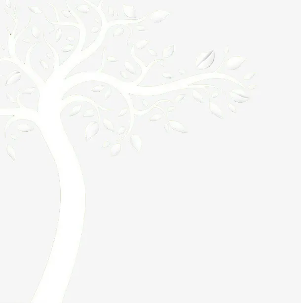 创意剪纸树免抠