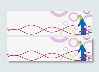 抽象炫彩圆点线条免抠