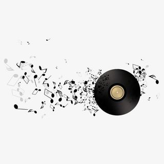 潮流音符舞动素材免抠