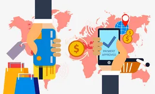 手机支付广告免抠