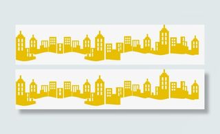 金融剪影城市免抠