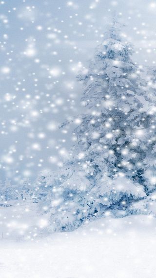 梦幻雪景H5背景高清