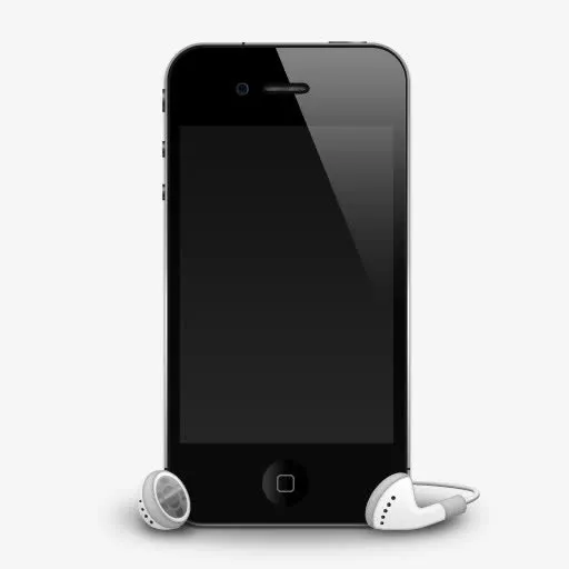 iPhone 4 g耳机图标阴影免抠