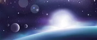 璀璨宇宙星球光点背景banner高清