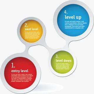 矢量ppt流程图表免抠