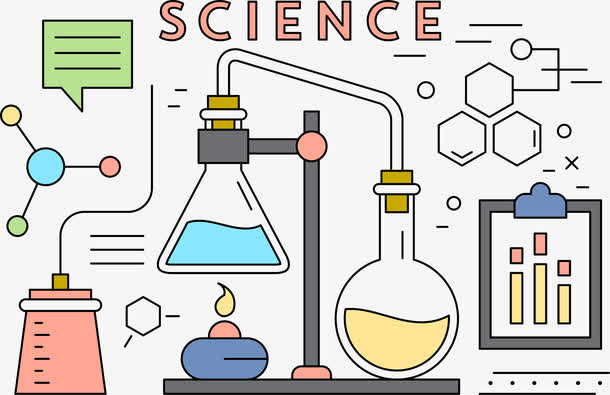 卡通化学实验图标免抠
