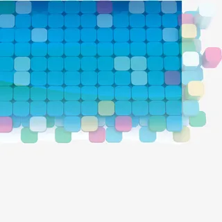 天蓝色方块背景元素