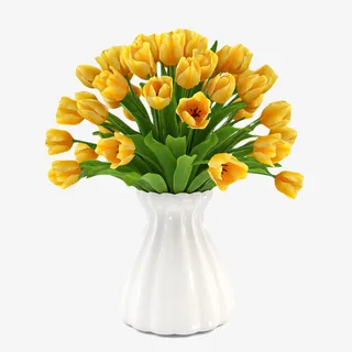 黄色鲜花束免抠