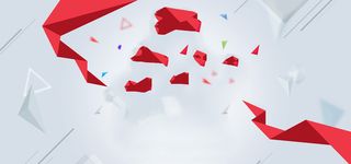 红色扁平背景高清