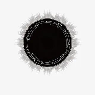 黑色科技矢量免抠