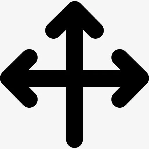 指向三个方向的箭头组图标免抠