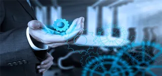 商务齿轮互联网海报背景高清