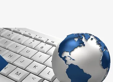 创意键盘地球仪免抠