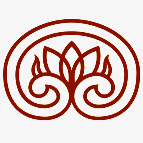圆形花纹边框免抠