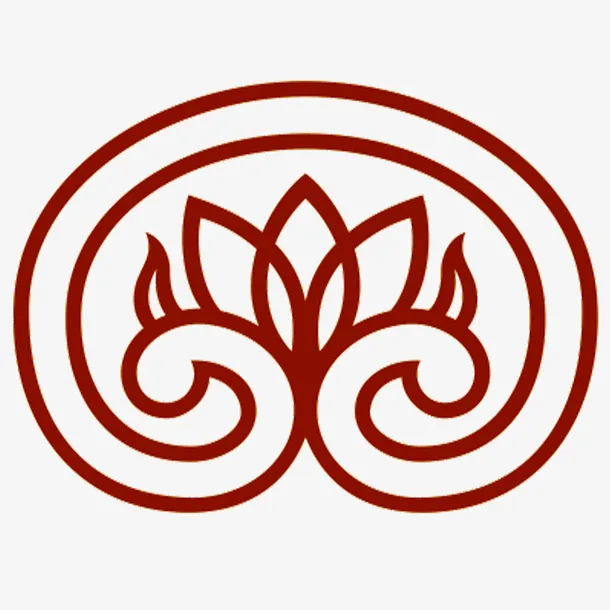 圆形花纹边框免抠