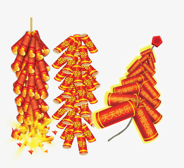 节日爆竹素材图片免抠