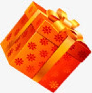 中秋节国庆黄红色礼盒免抠