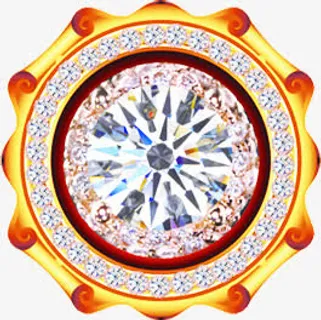 钻石闪耀色泽招聘海报免抠