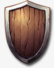 木质盾牌图标免抠