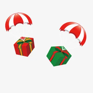 带小伞的礼盒免抠