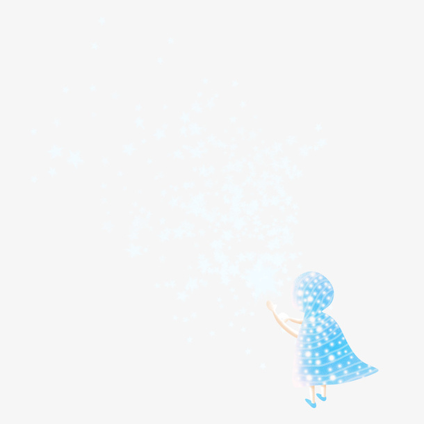 卡通手绘冬天人物免抠