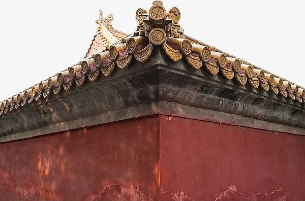 中国风古代围墙厚重大气免抠