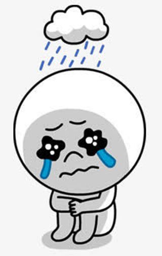 卡通表情包伤心难受免抠