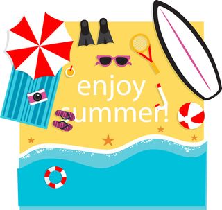 趣味海滩渡假高清