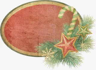 圣诞元素标签免抠