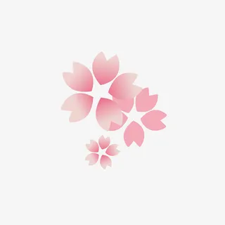 漂浮在空中的樱花免抠