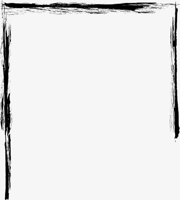 黑色线条框架免抠