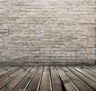 木地板与砖墙免抠