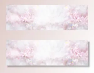 桃花节梦幻浪漫炫彩白banner高清