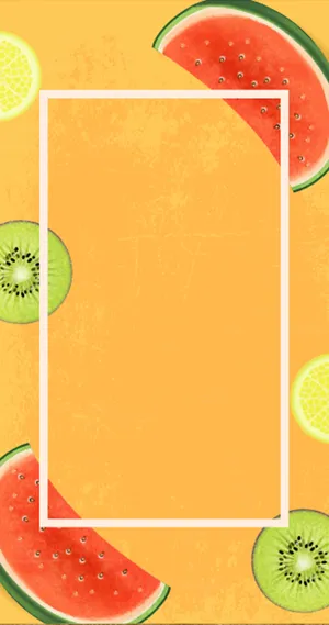 黄色简约水果背景素材高清