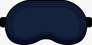 深蓝色条纹睡眠眼罩免抠